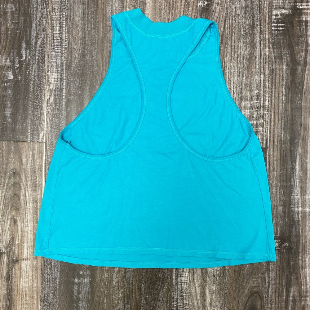 NWT ELECTRIC & ROSE Turquoise Racer Back Tank - Picture 2 of 2
